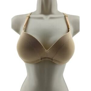 Lively The No-Wire Push Up Bra Lace Lined Opaque Wireless Wirefree 34B
